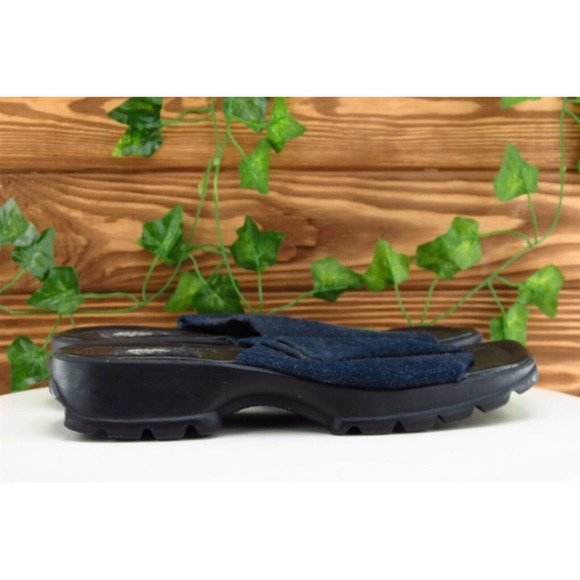 Yellow Box Sz 8.5 M Blue Slide Fabric Women Sandals‎ - Picture 4 of 7